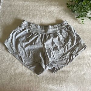 PALE BLUE HOTTY HOT LULU LEMON SHORTS